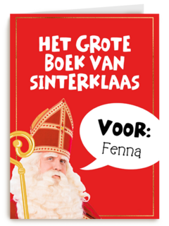 Sinterklaaskaart Het grote boek van Sinterklaas