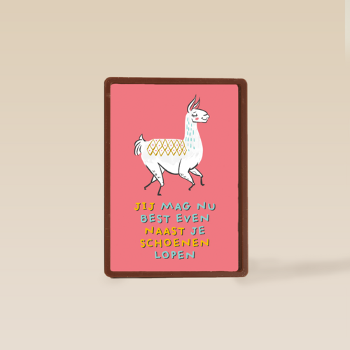 naast je lama schoenen lopen