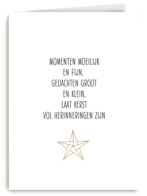 kerstkaart momenten moeilijk