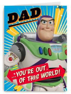 Toy Story Vaderdagkaart you are out of this world
