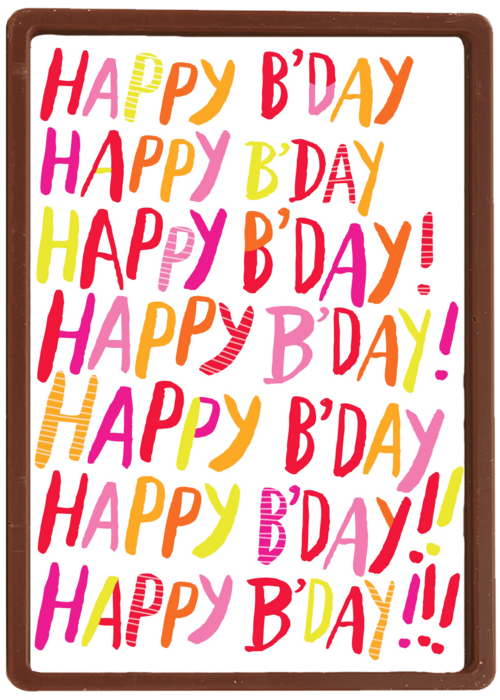 colourfull happy bday