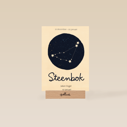 sterrenbeeld kaart steenbok aanpasbare tekst