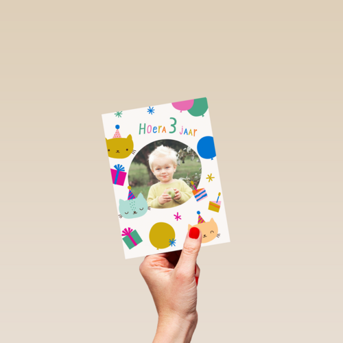 Hoera 3 jaar fotokaart