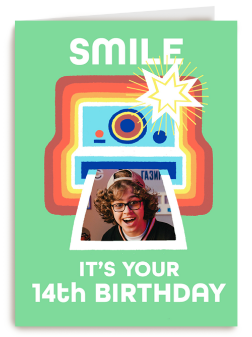 smile for the polaroid for your 14th birthday