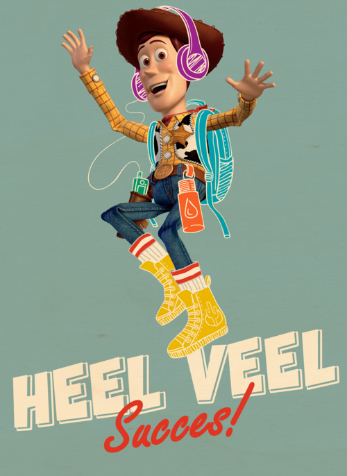 Houten Kaart | Toy Story Kaart Met Woody Heel Veel Succes