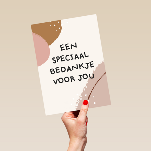 bedanktkaart een speciaal bedankje voor jou