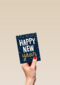 happy new year blue