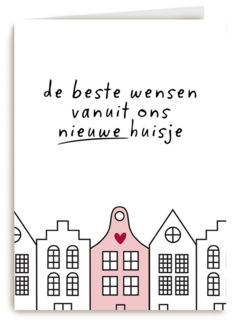 hallmark kerstkaart de beste wensen vanuit ons nieuwe huisje