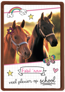 back to school veel plezier op school paardenkaart