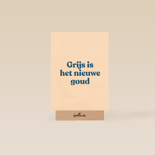 verjaardag kaart andc grappig grijs is het nieuwe goud