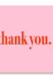 bedanktkaart thank you roze