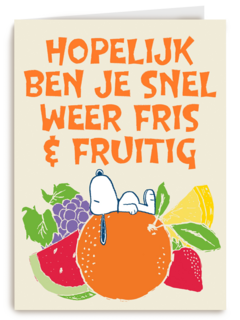Beterschapskaart Snoopy fris en fruitig