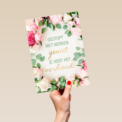 gestopt met werken je hebt het verdiend