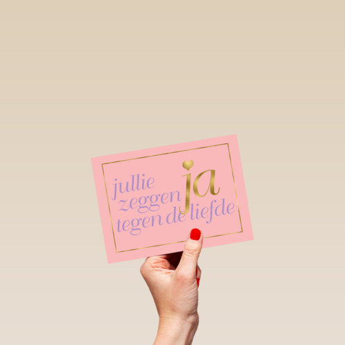 Felicitatie Jullie zeggen ja tegen de liefde