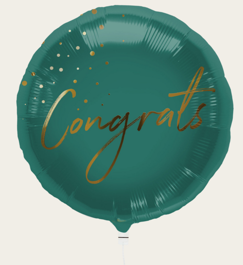 Ballon Congrats Groen