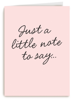 Zomaar kaart just a little note to say powervrouw