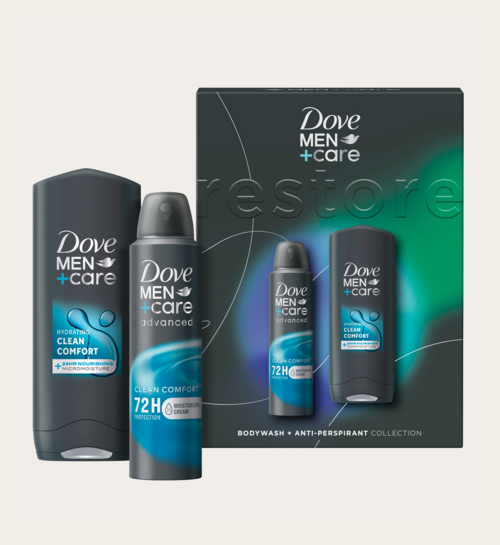 Dove Men+Care Clean Comfort Duo Shower Cadeauset
