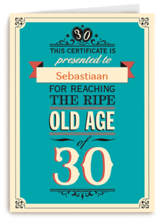 jarig dertig age