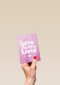 geboortekaartje born to be loved roze