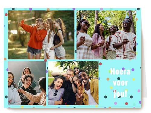 Fotokaart Back to school Verjaardagskaarten Broer en zus dag Felicitatie Pasen  Vaderdag  Vriendschap | Hallmark | Fotokaart Collage Confetti