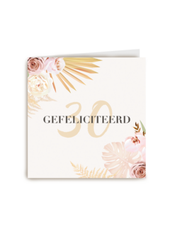 verjaardag kaart 30 gefeliciteerd stijlvol