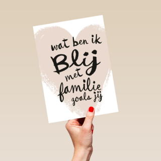 zomaar kaart wat ben ik blij met familie zoals jij