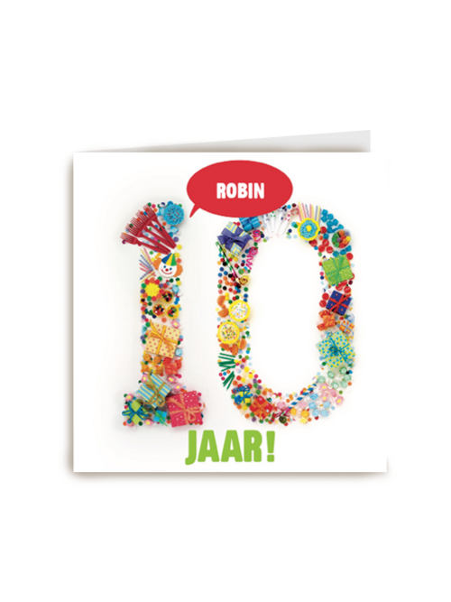 verjaardag leeftijden tien jaar