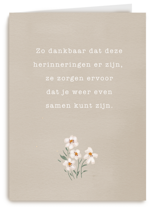 Kaart Hallmark | Condoleance Kaarten Moeilijke Momenten | Condoleancekaart Met Bloemen Op Kraft