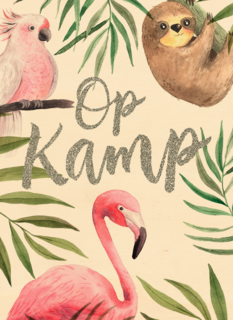 Op kamp kaart jungle dieren