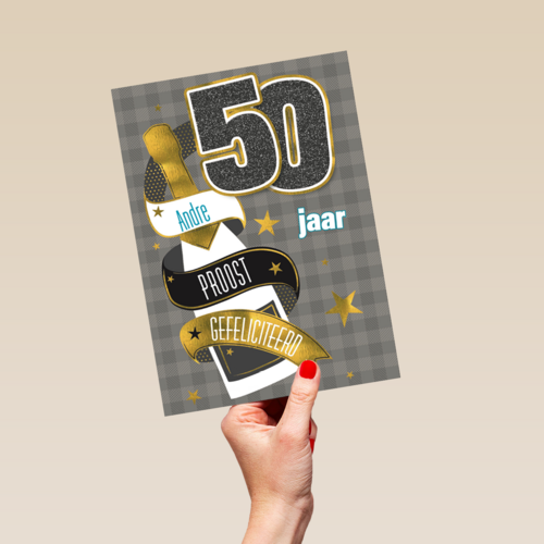 verjaardag leeftijden fles 50 jaar