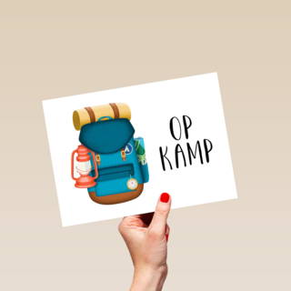 op kamp rugzak