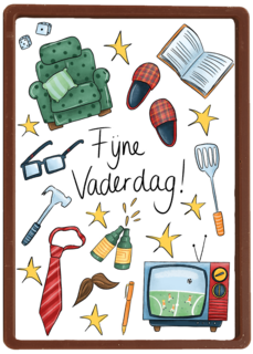 Vaderdagkaart fijne vaderdag Matia Studio