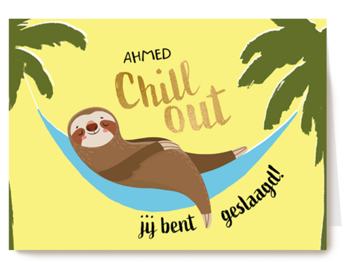 Geslaagd chill out