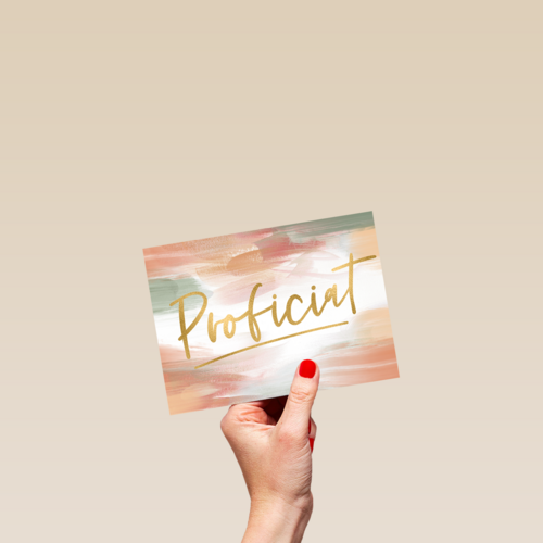 Verjaardagskaart stijlvol Proficiat
