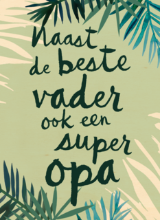 naast de beste vader ook een super opa