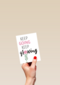 roze bloemetje met quote