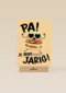 verjaardagskaart met hamburger voor pa