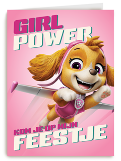 Paw Patrol Girl Power Uitnodiging