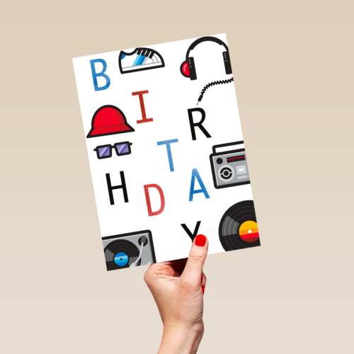 Happy birthday dj kaart