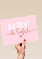 Jij bent de liefste roze