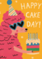 Verjaardagskaart Happy Cake Day