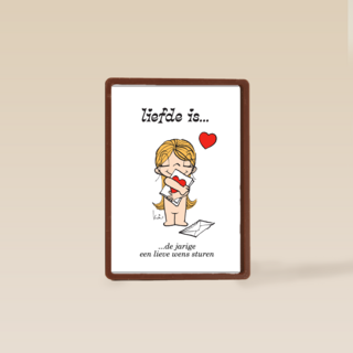 verjaardag kaart liefde is de jarige een lieve wens sturen