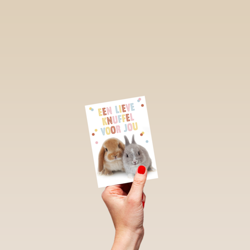 konijntjes een lieve knuffel voor jou