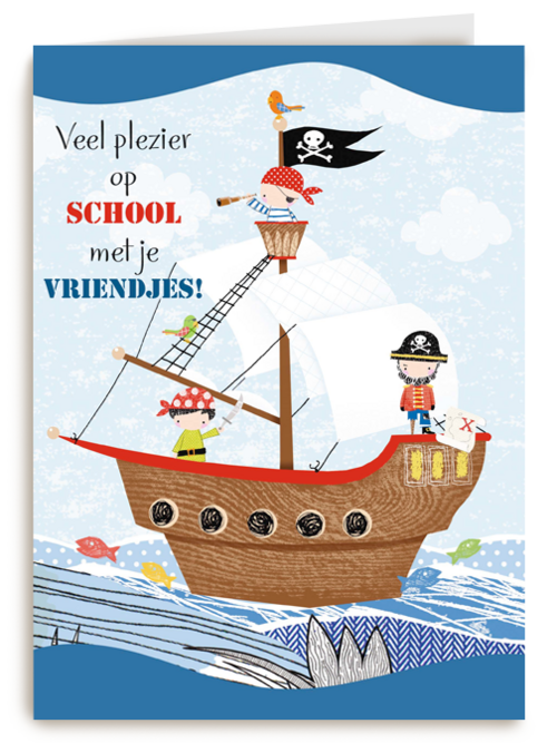 piratenschip veel plezier op school