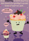 Verjaardagskaart grappig met cupcake