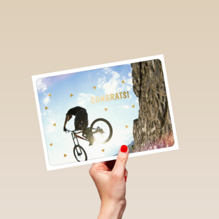 verjaardag kaart klassiek mountainbike