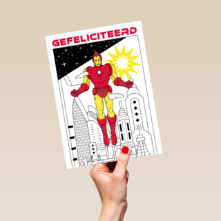 Ironman verjaardagskaart gefeliciteerd