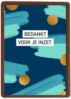 Bedankt kaart thuiswerken bedankt voor je inzet groen blauw