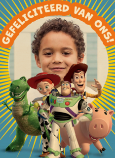 Toy Story felicitatie fotokaart