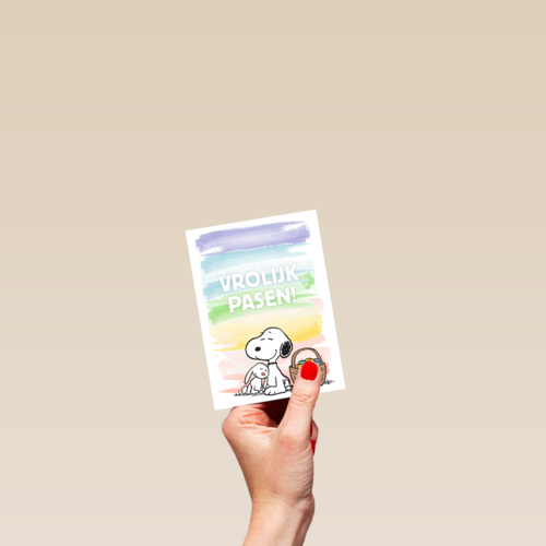 pasen kaart snoopy vrolijk pasen